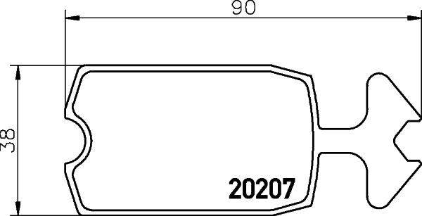 Pagid T0134 - Brake Pad Set, disc brake autospares.lv