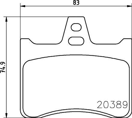 Pagid T0816 - Brake Pad Set, disc brake autospares.lv