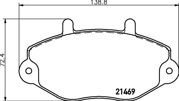 Pagid T0390 - Brake Pad Set, disc brake autospares.lv