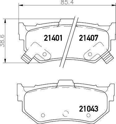 Pagid T0367 - Brake Pad Set, disc brake autospares.lv