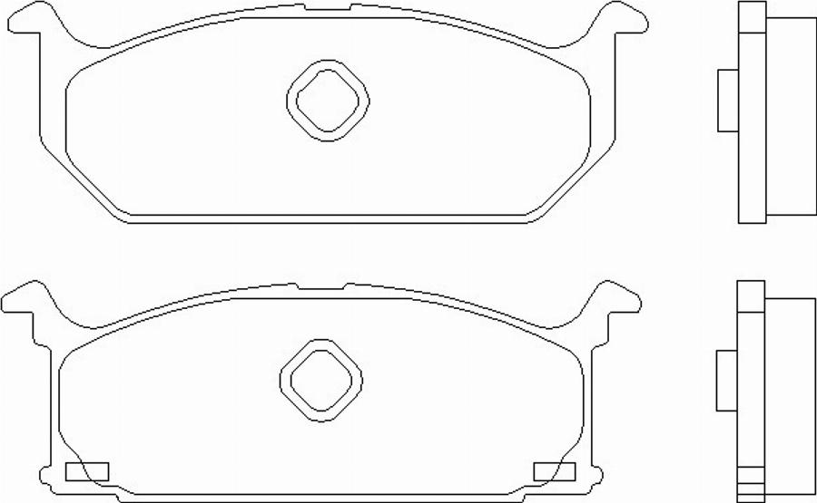 Pagid T0339 - Brake Pad Set, disc brake autospares.lv