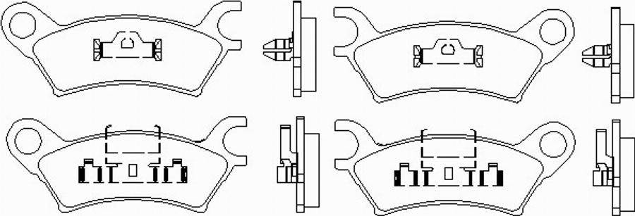 Pagid T0323 - Brake Pad Set, disc brake autospares.lv