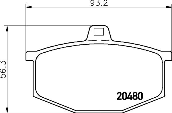 Pagid T0296 - Brake Pad Set, disc brake autospares.lv