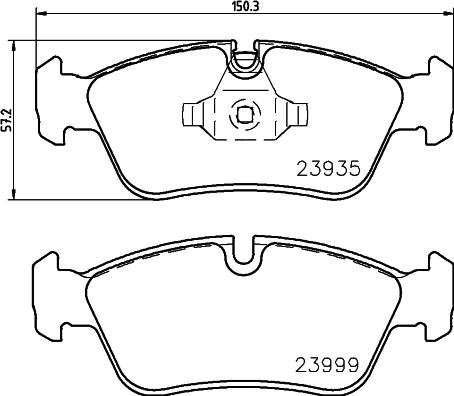 Pagid T1446 - Brake Pad Set, disc brake autospares.lv