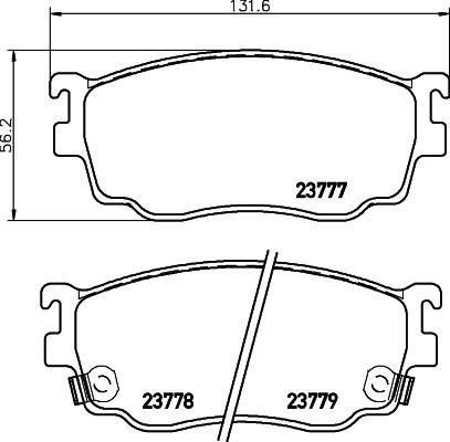 Pagid T1472 - Brake Pad Set, disc brake autospares.lv