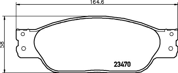 Pagid T1575 - Brake Pad Set, disc brake autospares.lv