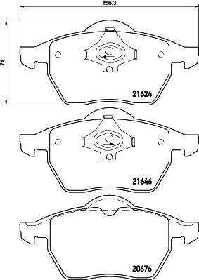 Pagid T1093 - Brake Pad Set, disc brake autospares.lv