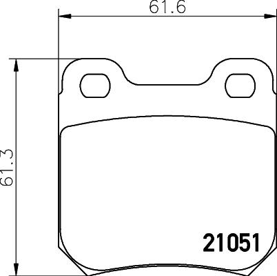 Pagid T1015 - Brake Pad Set, disc brake autospares.lv