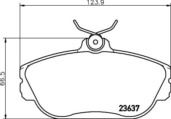 Pagid T1313 - Brake Pad Set, disc brake autospares.lv