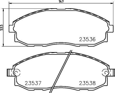 Pagid T1242 - Brake Pad Set, disc brake autospares.lv