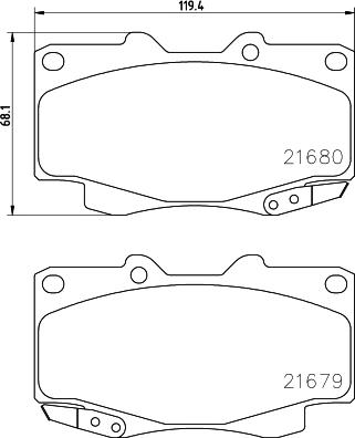 Pagid T1718 - Brake Pad Set, disc brake autospares.lv