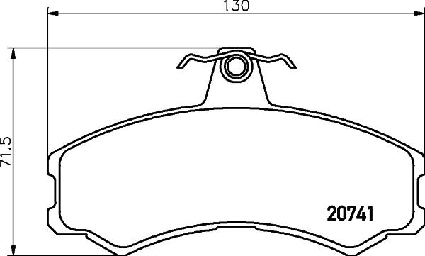 Pagid T1712 - Brake Pad Set, disc brake autospares.lv