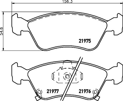 Pagid T3089 - Brake Pad Set, disc brake autospares.lv