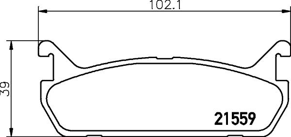 Pagid T3032 - Brake Pad Set, disc brake autospares.lv