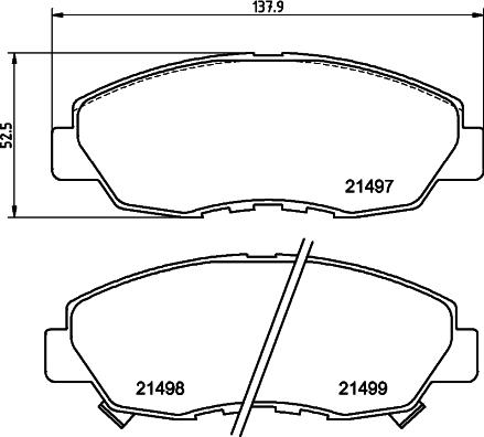 Pagid T3023 - Brake Pad Set, disc brake autospares.lv