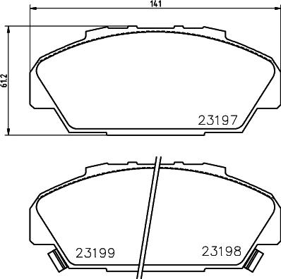 Pagid T3070 - Brake Pad Set, disc brake autospares.lv