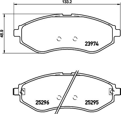 Pagid T3137 - Brake Pad Set, disc brake autospares.lv