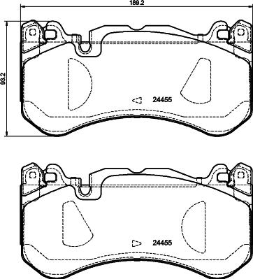 Remy RAP1534 - Brake Pad Set, disc brake autospares.lv