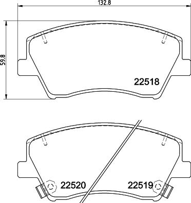 Pagid T2667 - Brake Pad Set, disc brake autospares.lv