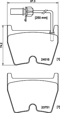 Pagid T2079 - Brake Pad Set, disc brake autospares.lv