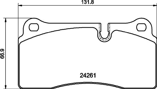 Pagid T2888 - Brake Pad Set, disc brake autospares.lv