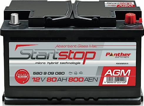 PANTHER SB.580909080 - Starter Battery autospares.lv