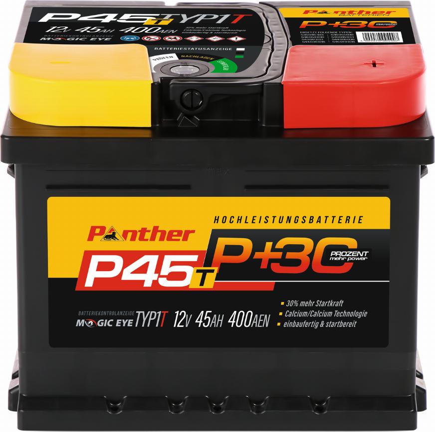 PANTHER SB.P45T - Starter Battery autospares.lv