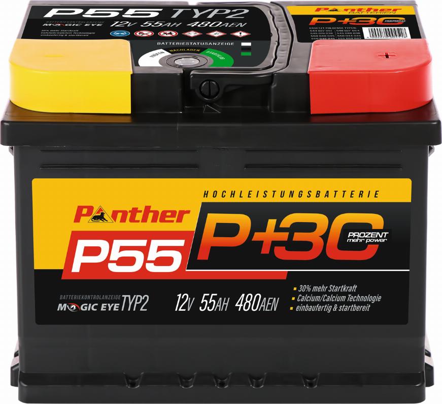 PANTHER SB.P55 - Starter Battery autospares.lv