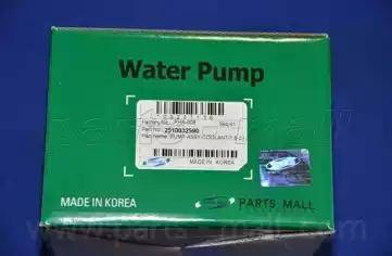 Parts-Mall PHA-008 - Water Pump autospares.lv