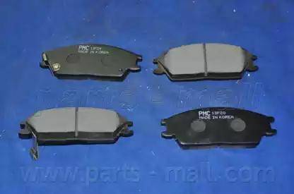 Parts-Mall PKA-001 - Brake Pad Set, disc brake autospares.lv