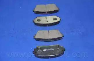 Parts-Mall PKB-038-S - Brake Pad Set, disc brake autospares.lv