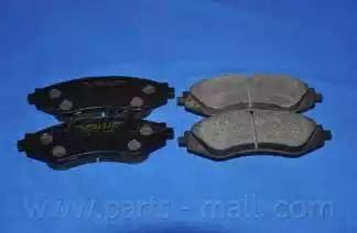 Parts-Mall PKC-003-S - Brake Pad Set, disc brake autospares.lv