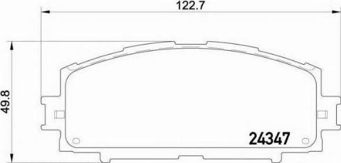 Parts-Mall PKF-014 - Brake Pad Set, disc brake autospares.lv