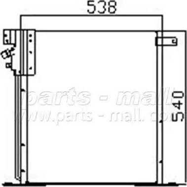 Parts-Mall PXNCR-019 - Condenser, air conditioning autospares.lv