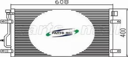 Parts-Mall PXNCT-004 - Condenser, air conditioning autospares.lv