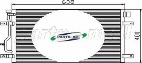 Parts-Mall PXNCT-005 - Condenser, air conditioning autospares.lv