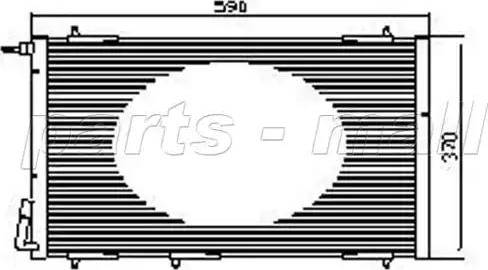 Parts-Mall PXNCX-049L - Condenser, air conditioning autospares.lv