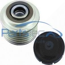 PartsTec PTA104-0090 - Pulley, alternator, freewheel clutch autospares.lv