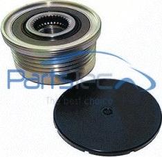 PartsTec PTA104-0033 - Pulley, alternator, freewheel clutch autospares.lv