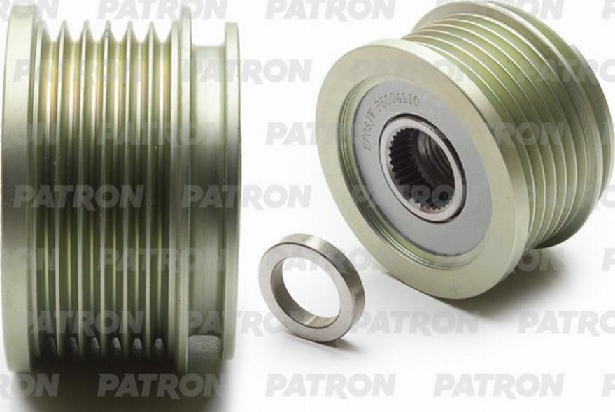 Patron P5004110 - Pulley, alternator, freewheel clutch autospares.lv