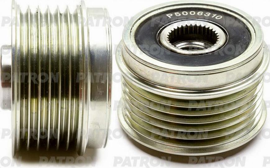 Patron P5006310 - Pulley, alternator, freewheel clutch autospares.lv