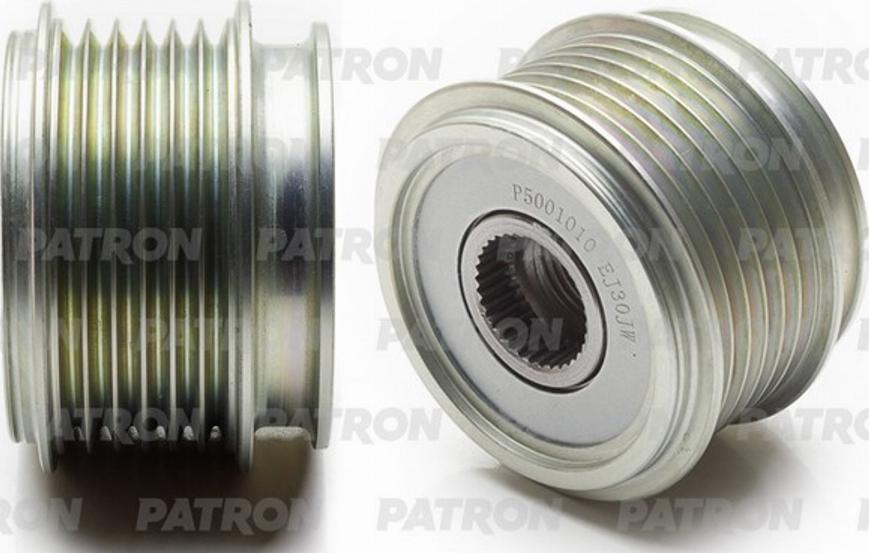 Patron P5001010 - Pulley, alternator, freewheel clutch autospares.lv