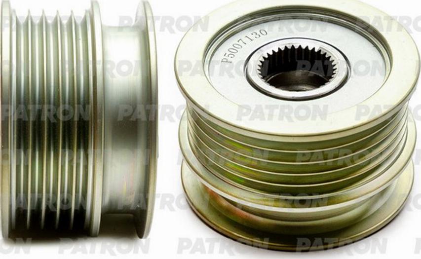 Patron P5007130 - Pulley, alternator, freewheel clutch autospares.lv