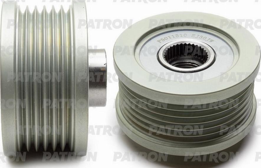 Patron P5011510 - Pulley, alternator, freewheel clutch autospares.lv