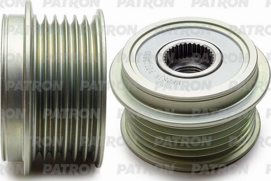 Patron P5012510 - Pulley, alternator, freewheel clutch autospares.lv