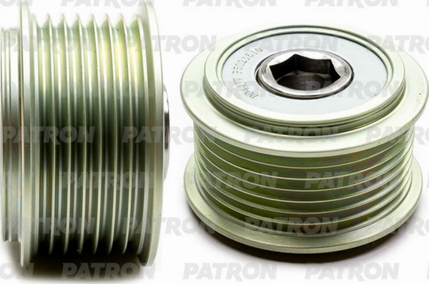 Patron P5021510 - Pulley, alternator, freewheel clutch autospares.lv