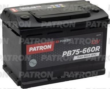 Patron PB75-660R - Starter Battery autospares.lv