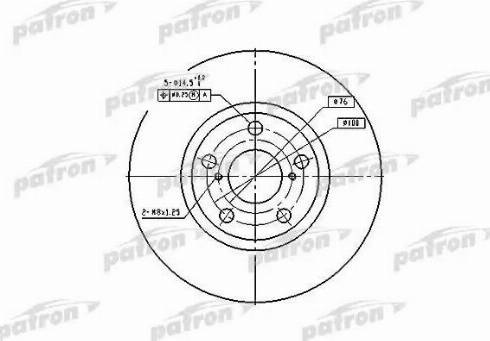 Patron PBD4046 - Brake Disc autospares.lv