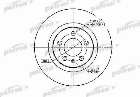 Patron PBD4027 - Brake Disc autospares.lv