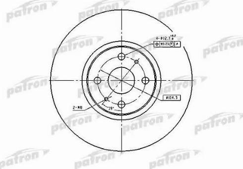 Patron PBD4158 - Brake Disc autospares.lv